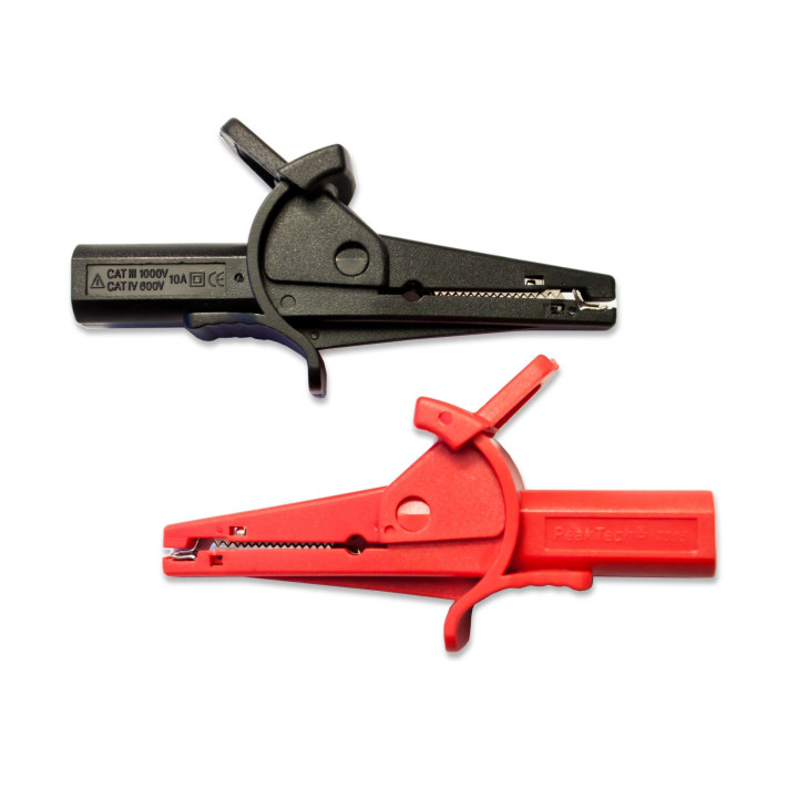 Pince crocodile avec reprise arrière 4 mm