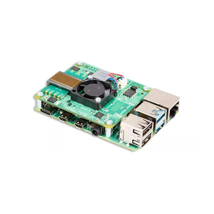 Exemple d'utilisation du Module POE+ HAT sur une Raspberry Pi