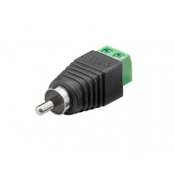 Connecteur RCA mâle à bornes à vis