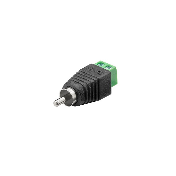 Connecteur RCA mâle à bornes à vis