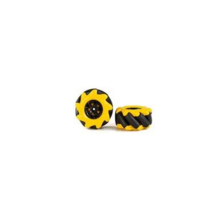 Paire de roues omnidirectionnelles 60 mm