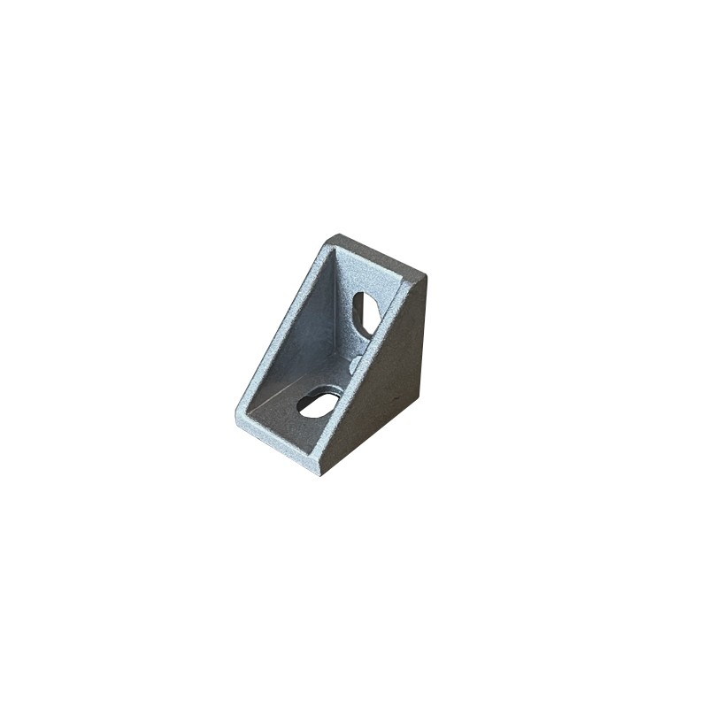 Support D'Angle Pivotant Pour Profilés Aluminium 20x20, 30x30, 40x40 Mm - Jonction à 90° Réglable - Argent Anodisé