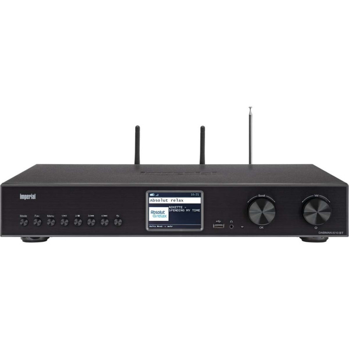 DABMAN i510 BT Radio multifonctionnelle DAB+ / FM / Internet / Bluetooth Noir  - 1