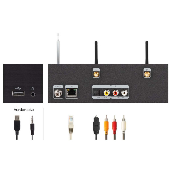 DABMAN i510 BT Radio multifonctionnelle DAB+ / FM / Internet / Bluetooth Noir  - 5