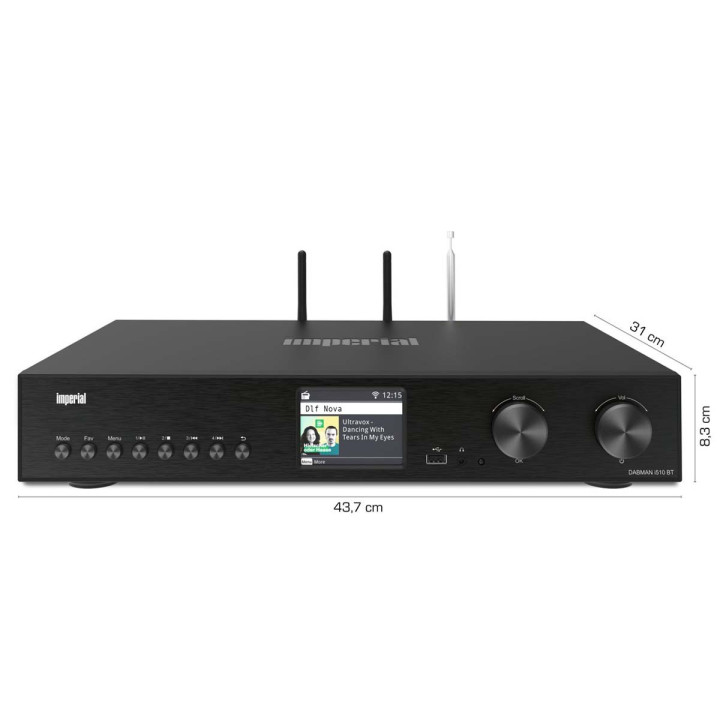 DABMAN i510 BT Radio multifonctionnelle DAB+ / FM / Internet / Bluetooth Noir  - 8