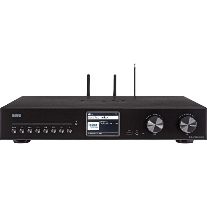 DABMAN i560 CD Chaîne hi-fi tout-en-un avec amplificateur et lecteur CD DAB+ / FM / Internet / Bluetooth Noir  - 2