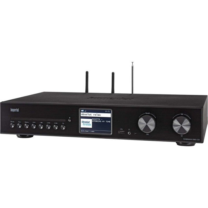 DABMAN i560 CD Chaîne hi-fi tout-en-un avec amplificateur et lecteur CD DAB+ / FM / Internet / Bluetooth Noir  - 3