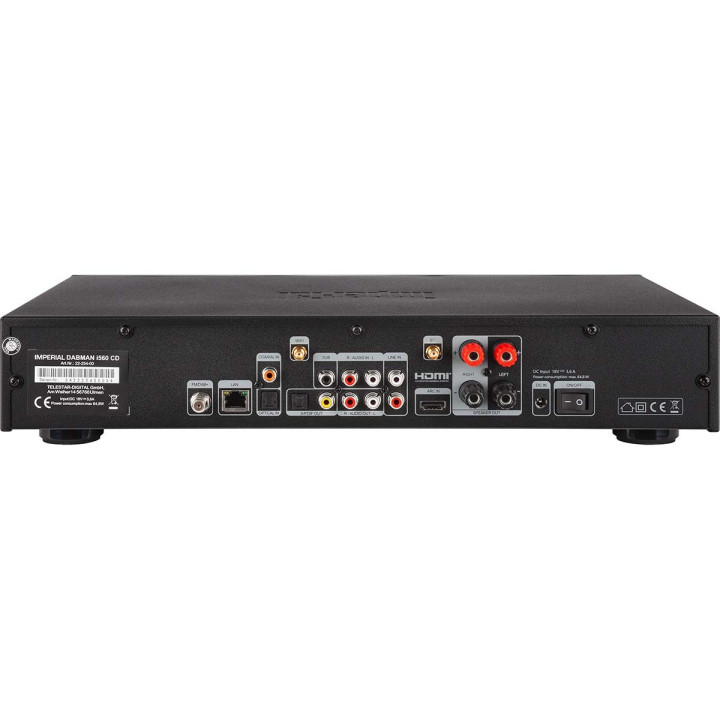 DABMAN i560 CD Chaîne hi-fi tout-en-un avec amplificateur et lecteur CD DAB+ / FM / Internet / Bluetooth Noir  - 4