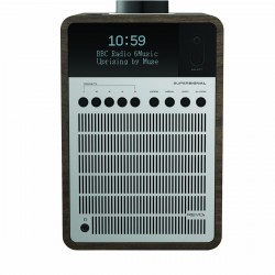 SuperSignal Compact DAB+ / FM / Bluetooth Combo Radio Walnut-Silver - 1