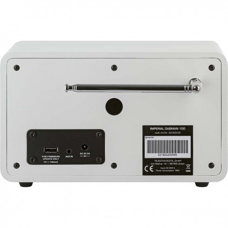 DABMAN 100 Radio DAB+ / FM Blanc - 2 DABMAN 100 Radio DAB+ / FM Blanc - 2