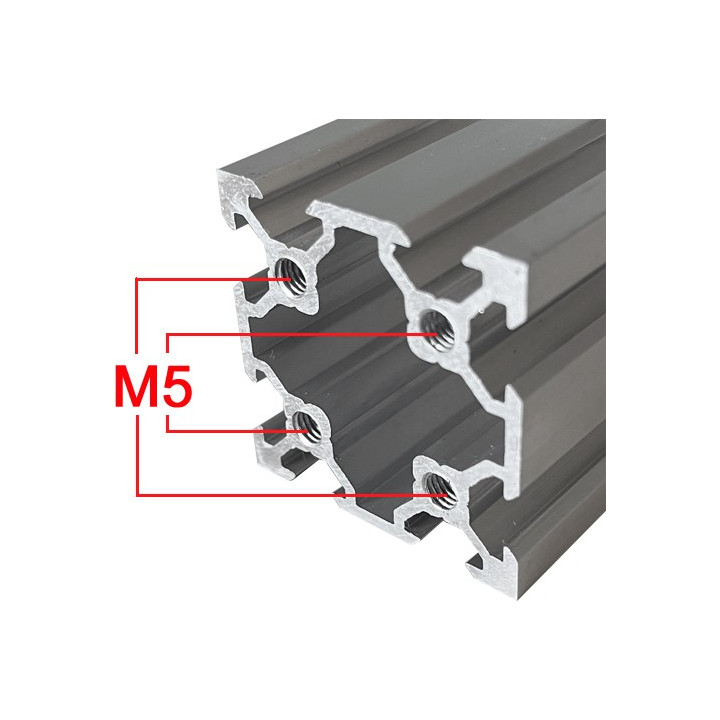 Trous taraudés Profilé aluminium 40 mm ACRZilla série 40x40