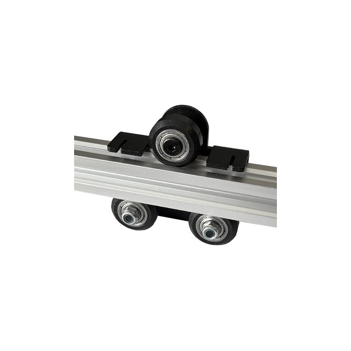 Exemple d'utilisation du Chariot mobile 3 roues pour profilés 20x20
