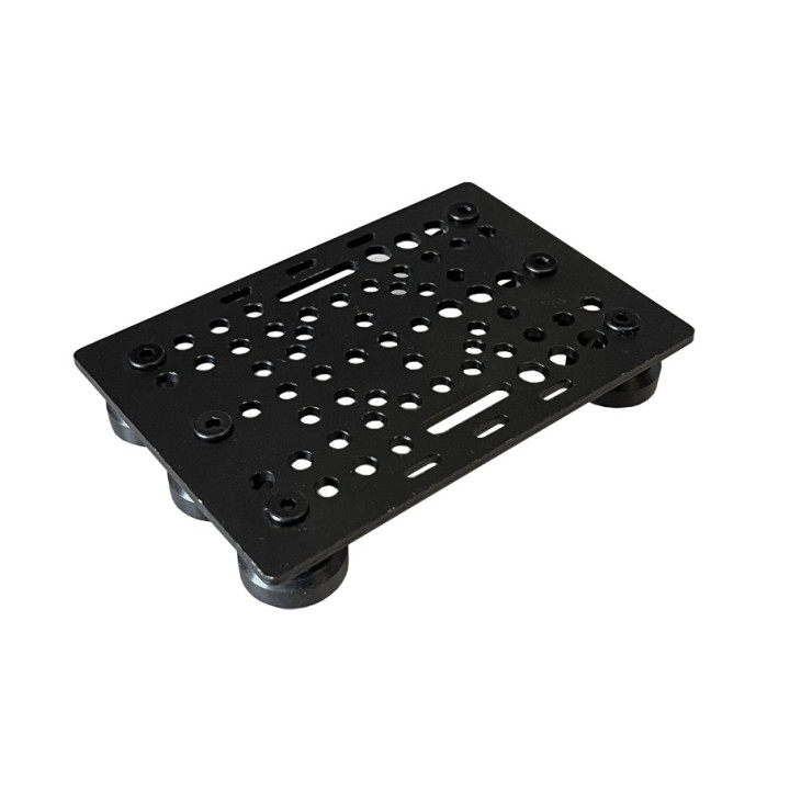 Grand chariot mobile 6 roues pour profilés 20x80