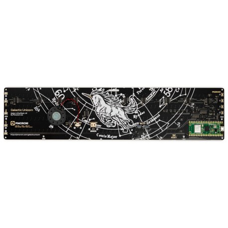 Vue de dessous de la matrice Smart Led Pico W Galactic Unicorn Vue de dessous de la matrice Smart Led Pico W Galactic Unicorn