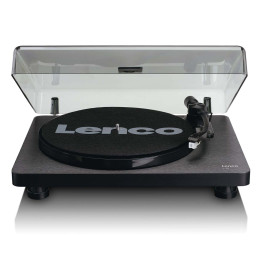 Platine vinyle en bois avec cartouche MMC et encodage PC Noir  - 1