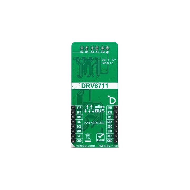 Vue arrière du Module Stepper 22 click
