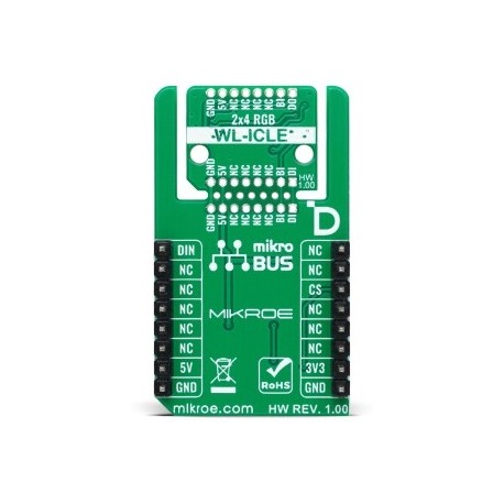 Vue arrière du Module 2X4 RGB Click