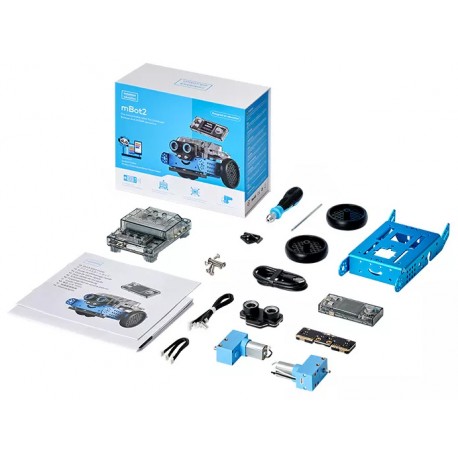 Détail du contenu du Robot mBot2 Makerblock P1010132 Détail du contenu du Robot mBot2 Makerblock P1010132
