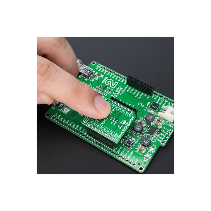 Exemple d'utilisation du capteur de fréquence cardiaque Heart Rate 11 Click MIKROE5170
