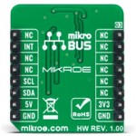 Vue arrière du Module capteur de fréquence cardiaque Heart Rate 10 Click MIKROE-4724