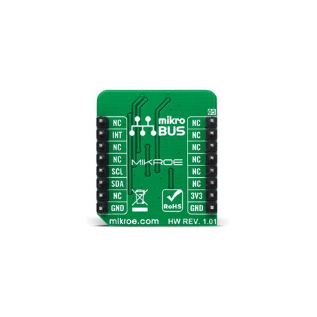 Vue arrière du Module Capteur oxymètre de pouls Oximeter 2 Click MIKROE-4292