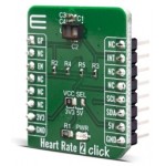 Vue de côté du Module Capteur pulsations cardiaques Heart Rate 2 Click MIKROE-4037