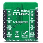 Vue arrière du Module Capteur pulsations cardiaques Heart Rate 2 Click MIKROE-4037