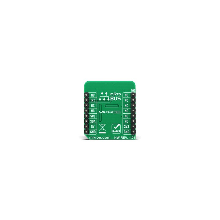 Vue arrière du capteur oxymètre de pouls VCNL4020C-GS08 Oximeter 3 Click MIKROE-4267
