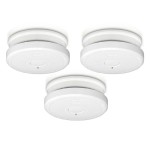 Pack de 3 détecteurs de fumée autonome alimentés par pile 9V