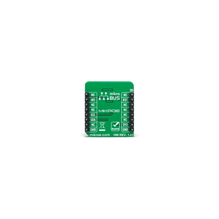 Vue arrière du Capteur de qualité d'air Air Quality 8 Click MIKROE-4904