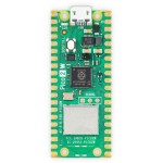 Vue de dessus de la carte Raspberry Pi Pico 2W