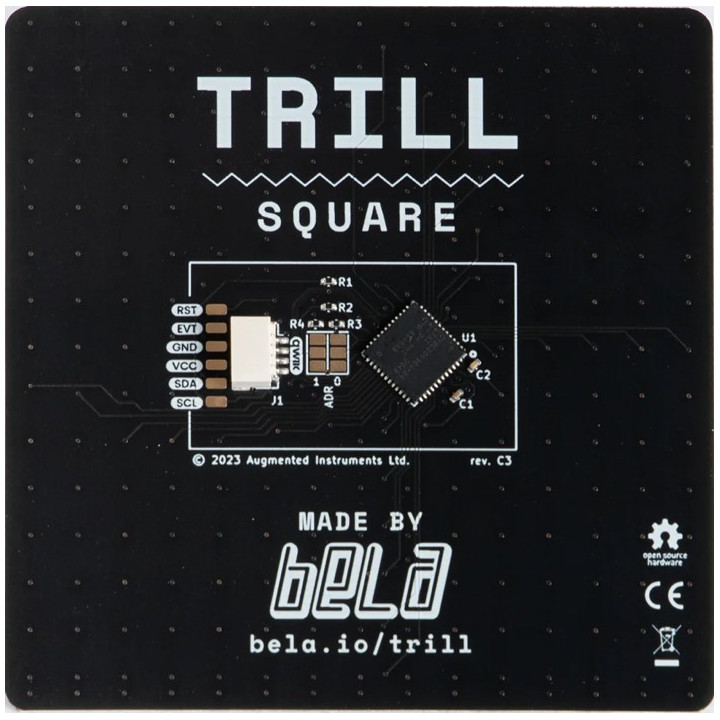 Face arrière du capteur capacitif I2C multi contacts Trill Square