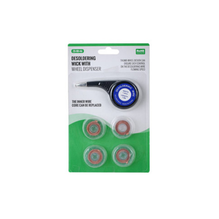 Tresse à dessouder avec distributeur ZD-181-4A