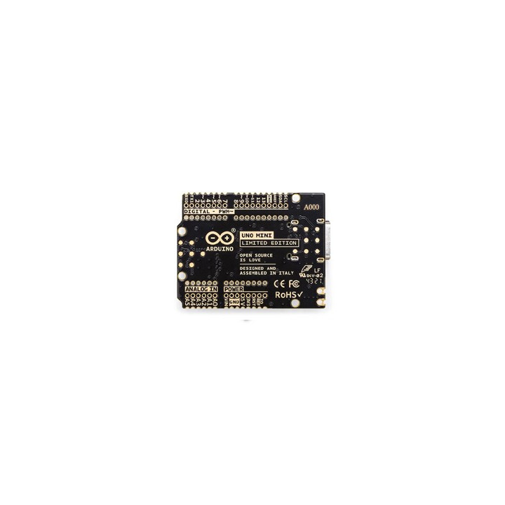 Arduino UNO Mini Limited Edition ABX00062 vue de dessous