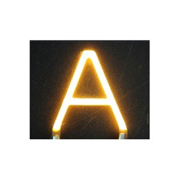 Lettre A en led filament rigide ( blanc chaud )