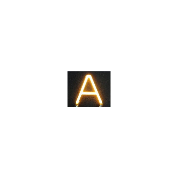 Lettre A en led filament rigide ( blanc chaud )
