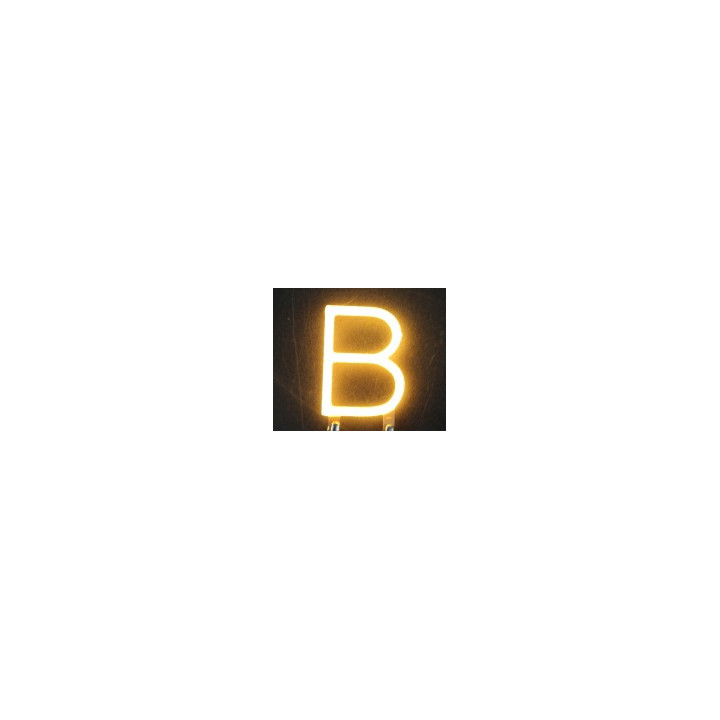 Lettre B en filament rigide ( blanc chaud )
