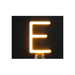 Lettre E en led filament rigide ( blanc chaud )