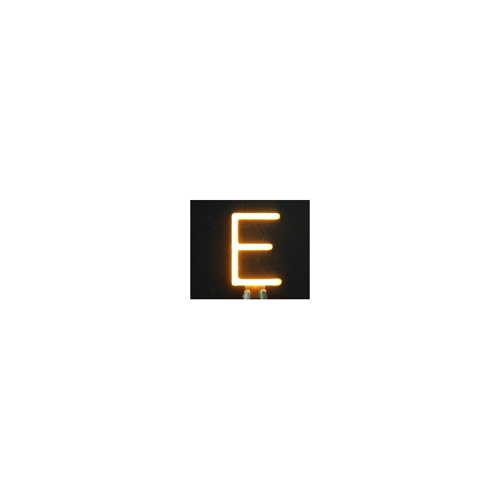 Lettre E en led filament rigide ( blanc chaud )