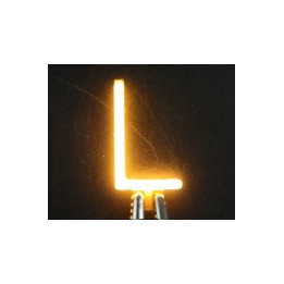 Lettre L en led filament rigide ( blanc chaud )