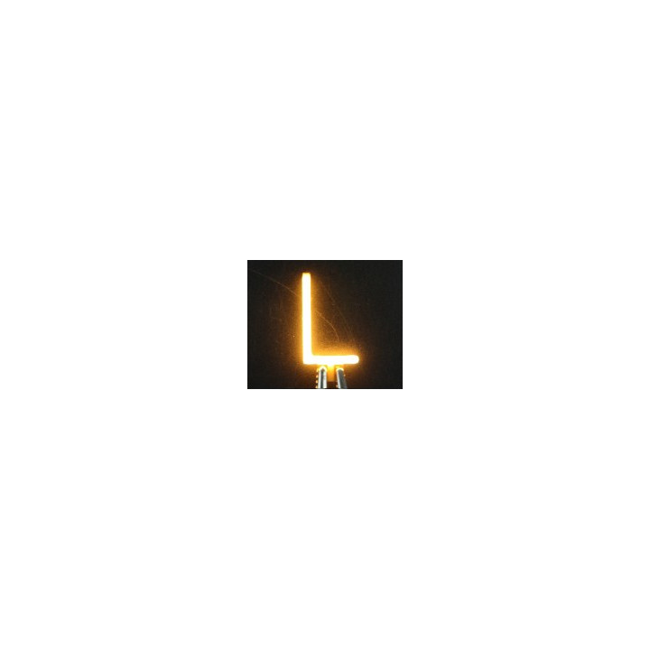 Lettre L en led filament rigide ( blanc chaud )