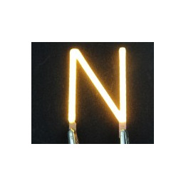 Lettre N en led filament rigide ( blanc chaud )