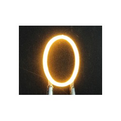 Lettre O en led filament rigide ( blanc chaud )