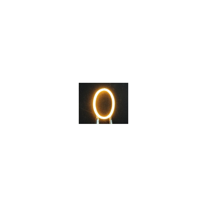 Lettre O en led filament rigide ( blanc chaud )
