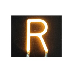 Lettre R en led filament rigide ( blanc chaud )