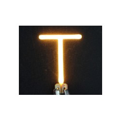 Lettre T en led filament rigide ( blanc chaud )