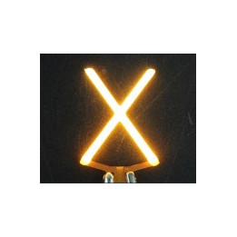 Lettre X en led filament rigide ( blanc chaud )