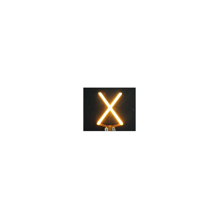 Lettre X en led filament rigide ( blanc chaud )