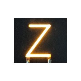 Lettre Z en led filament rigide ( blanc chaud )
