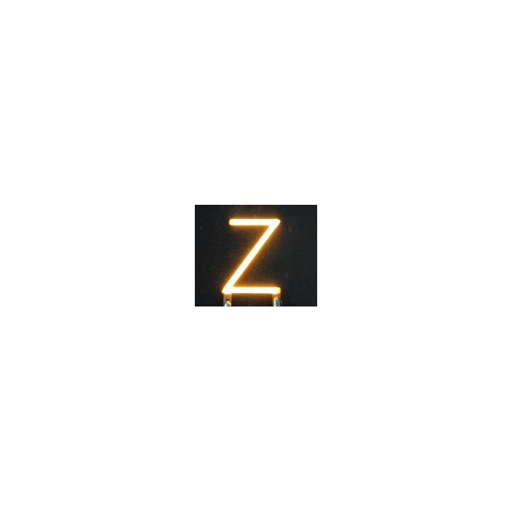 Lettre Z en led filament rigide ( blanc chaud )